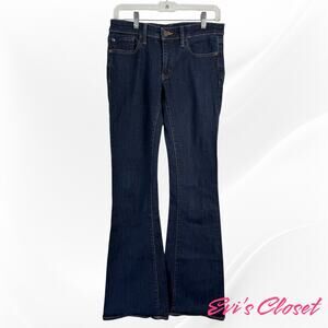 Ralph Lauren Denim Supply Women's Flared BOHO Blue Jeans 28x34